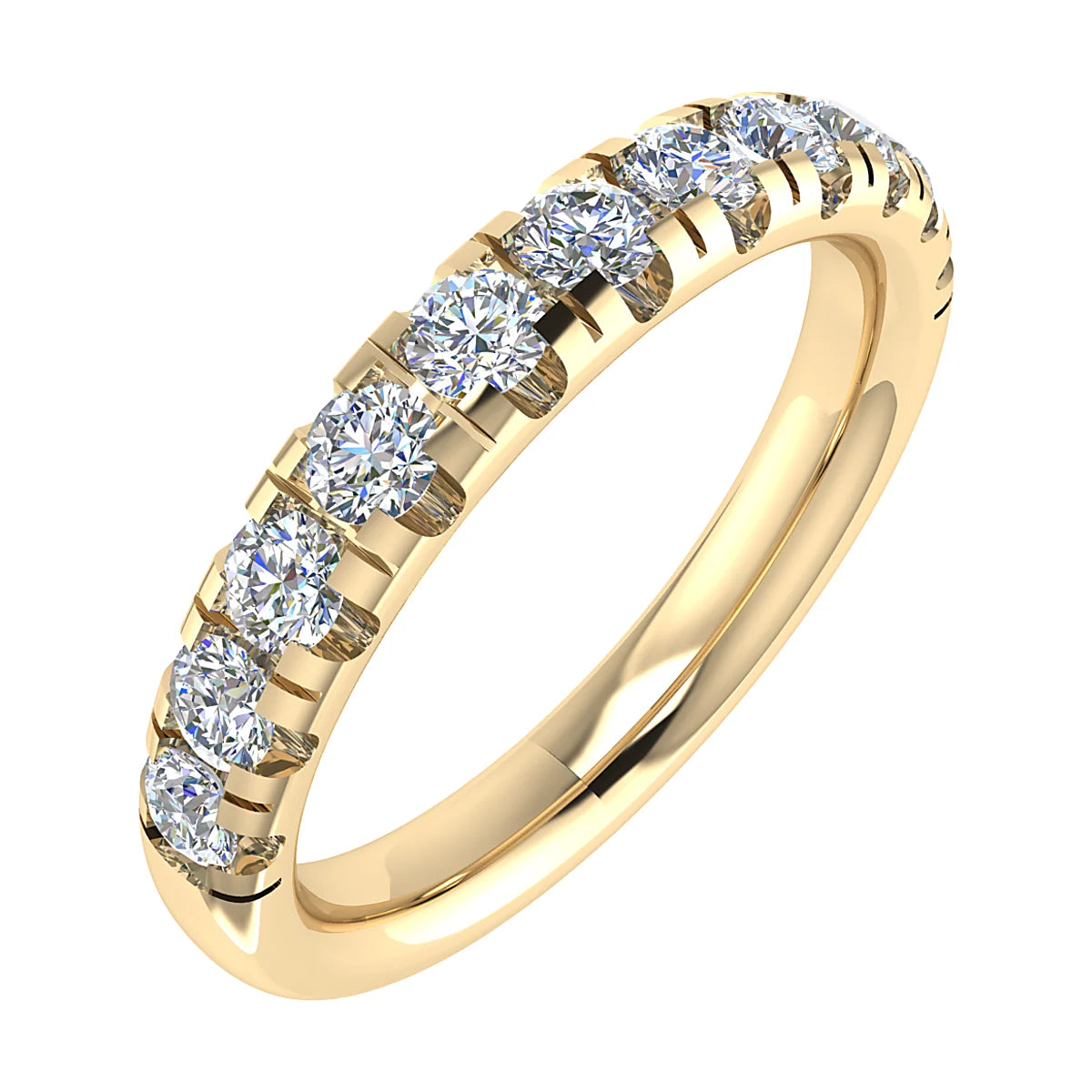 DIAMOND CLAW ETERNITY/WEDDING RING