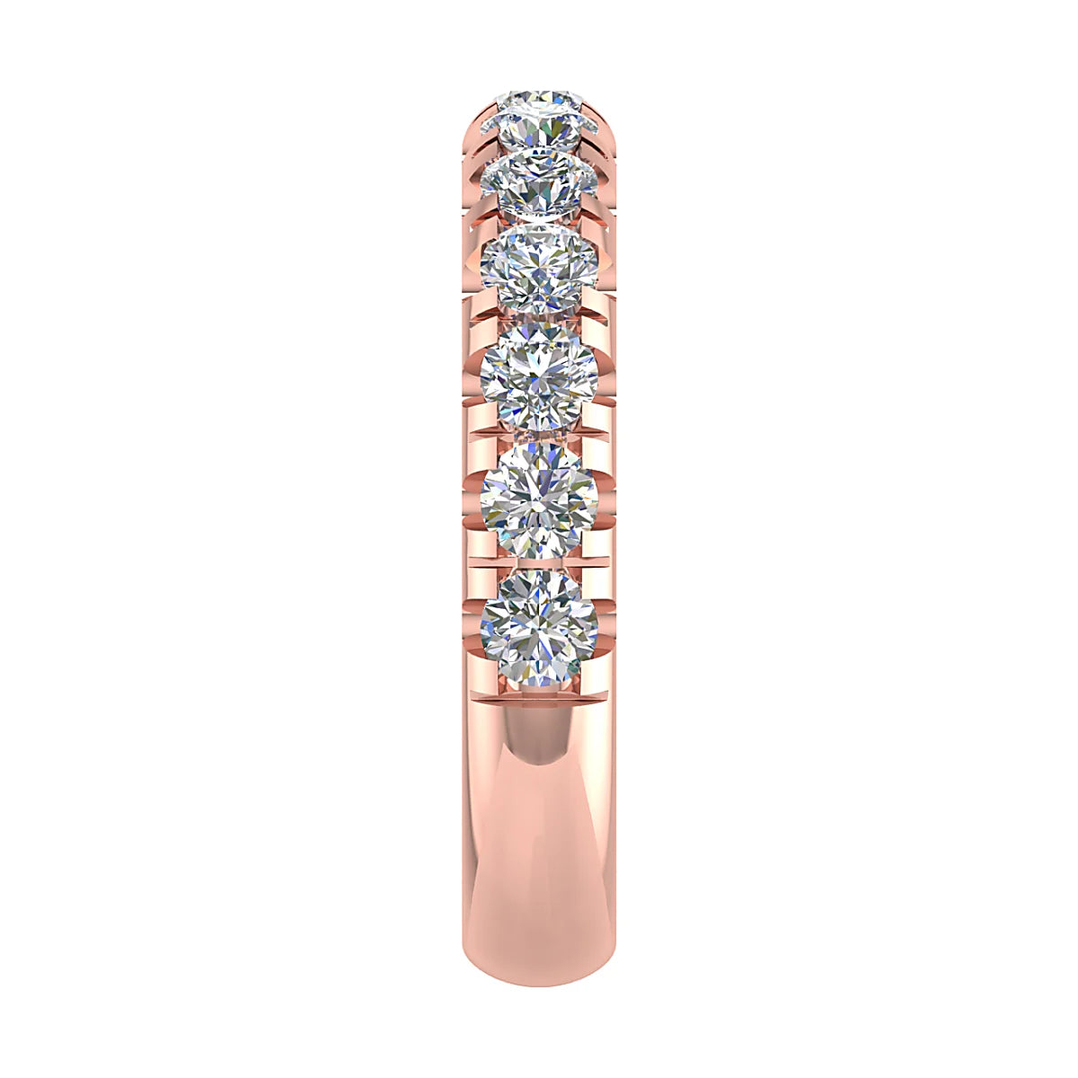 MICRO SET ROUND BRILLIANT DIAMOND WEDDING ETERNITY RING