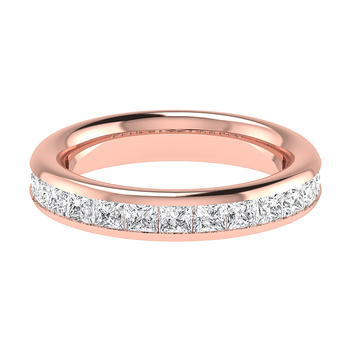 PRINCESS CHANNEL SET DIAMOND ETERNITY/ WEDDING RING