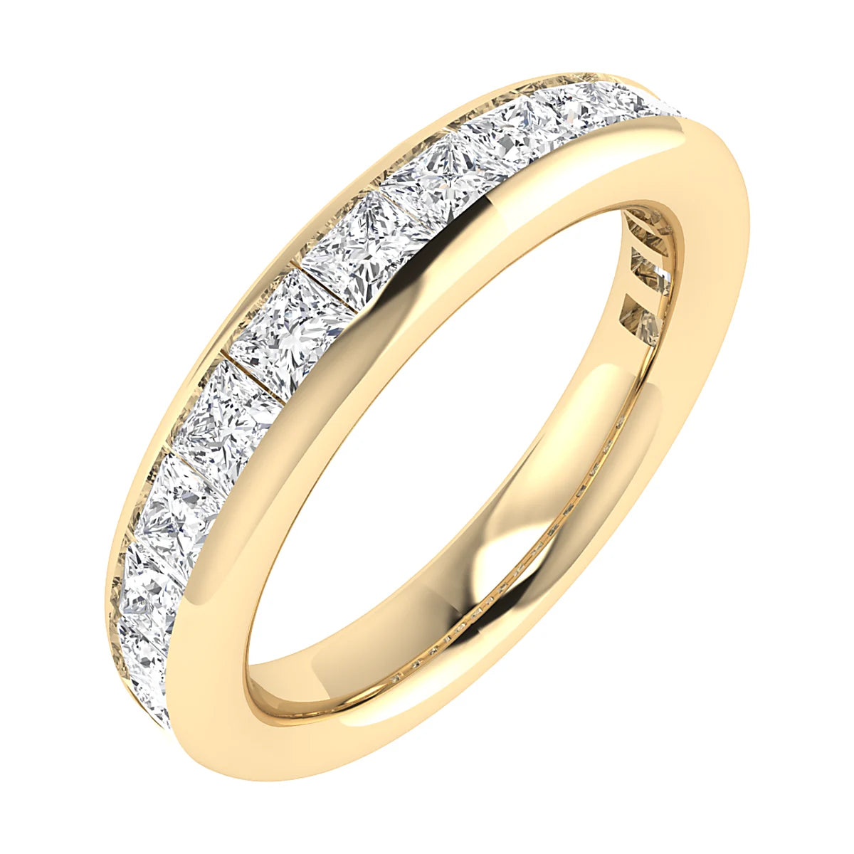 PRINCESS CHANNEL SET DIAMOND ETERNITY/ WEDDING RING