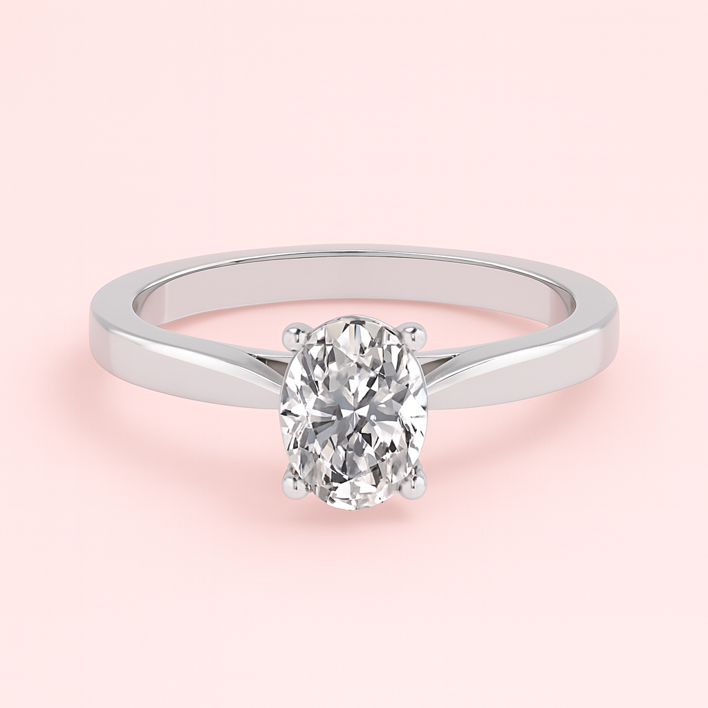 The "Eleanor" Oval Cut Lab-Grown Diamond Engagement Ring