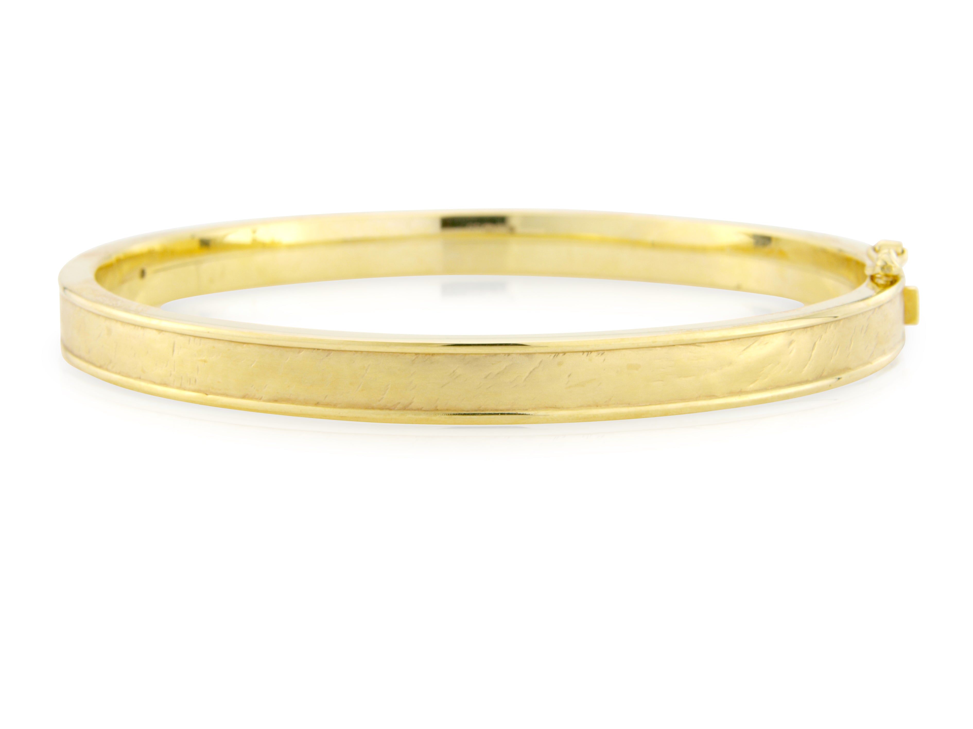 YELLOW GOLD 6MM BANGLE