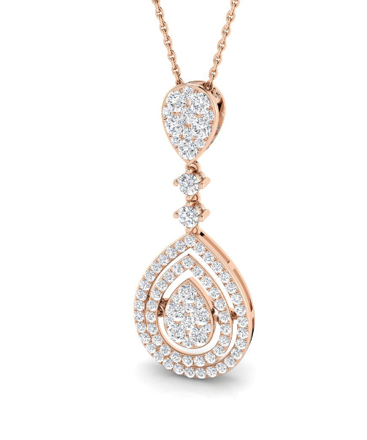 DIAMOND DROP PENDANT NECKLACE HARROGATE