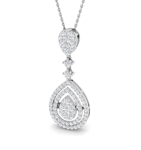 DIAMOND DROP PENDANT NECKLACE HARROGATE