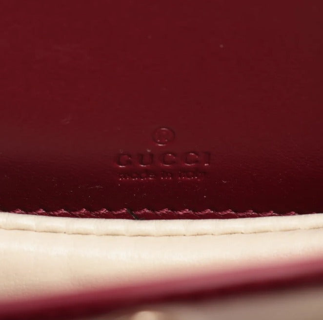 pre-loved Gucci bag UK, Gucci Bamboo 1947 Mini, Gucci Bamboo bag, Gucci Rosso Ancora, red Gucci bag, Gucci patent bag, second hand Gucci UK, Gucci top handle bag, luxury handbags Harrogate, pre-loved designer bags Yorkshire