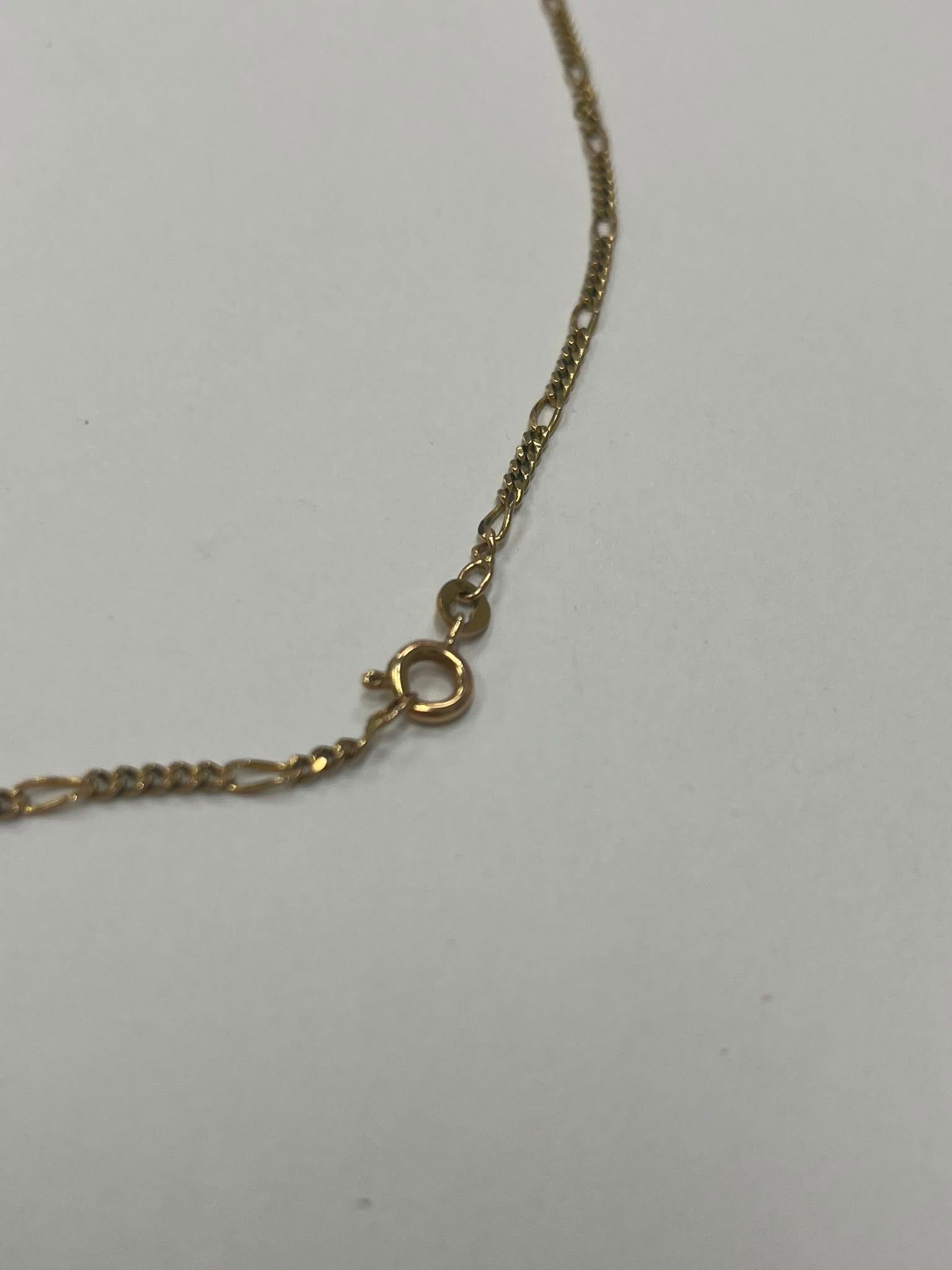 9ct gold chain, figaro chain, gold necklace, pre-loved jewellery, second-hand gold chain, men's gold chain, figaro necklace Yorkshire