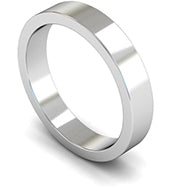 PLAIN TRADITIONAL FLAT MEN'S WEDDING RING