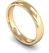 18CT YELLOW GOLD SLIGHT COURT GENTS RINGS