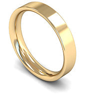 YELLOW GOLD FLAT COURT 5MM WEDDING RING