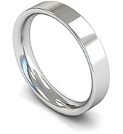 18CT YELLOW GOLD FLAT COURT WEDDING RING