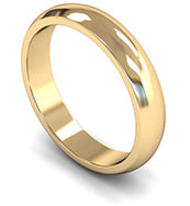 PLATINUM D SHAPE GENTS WEDDING RING