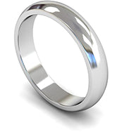 PLATINUM D SHAPE GENTS WEDDING RING