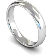 PLATINUM TRADITIONAL COURT FLAT EDGED GENTS WEDDING RING