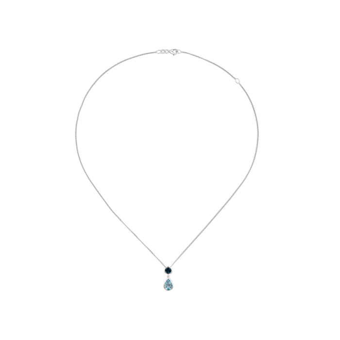 BLUE TOPAZ SILVER NECKLACE