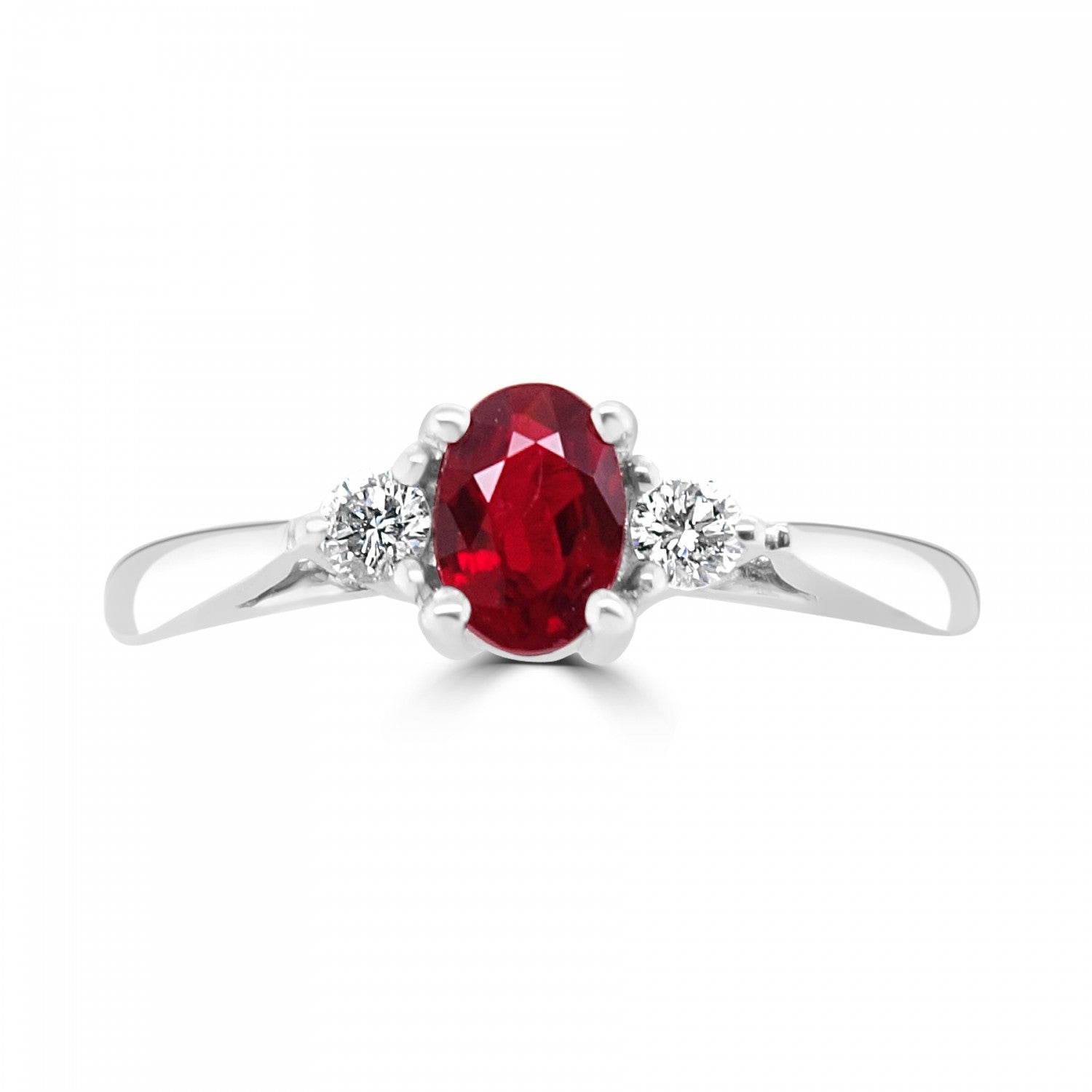 RUBY AND DIAMOND TRILOGY RING