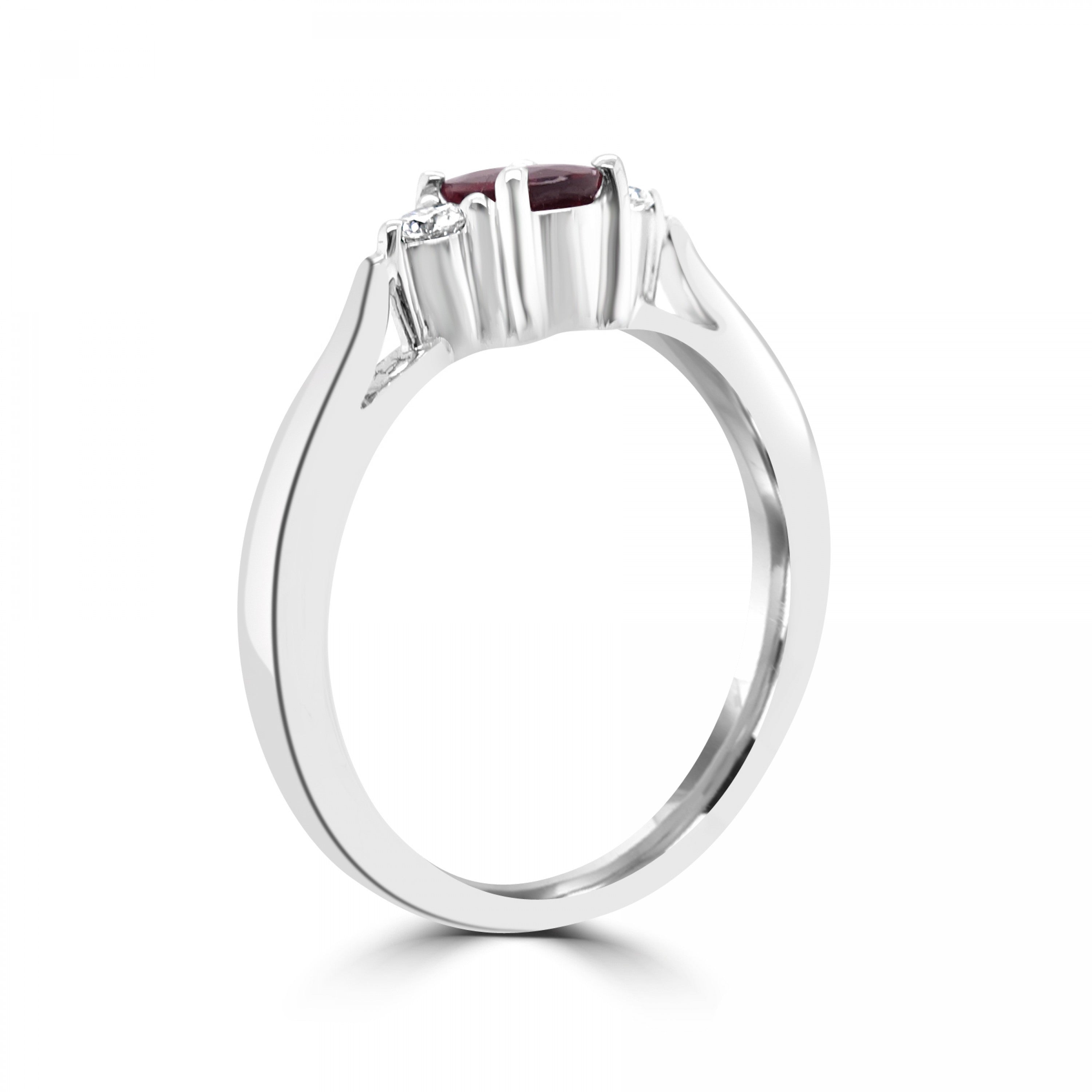 RUBY AND DIAMOND TRILOGY RING