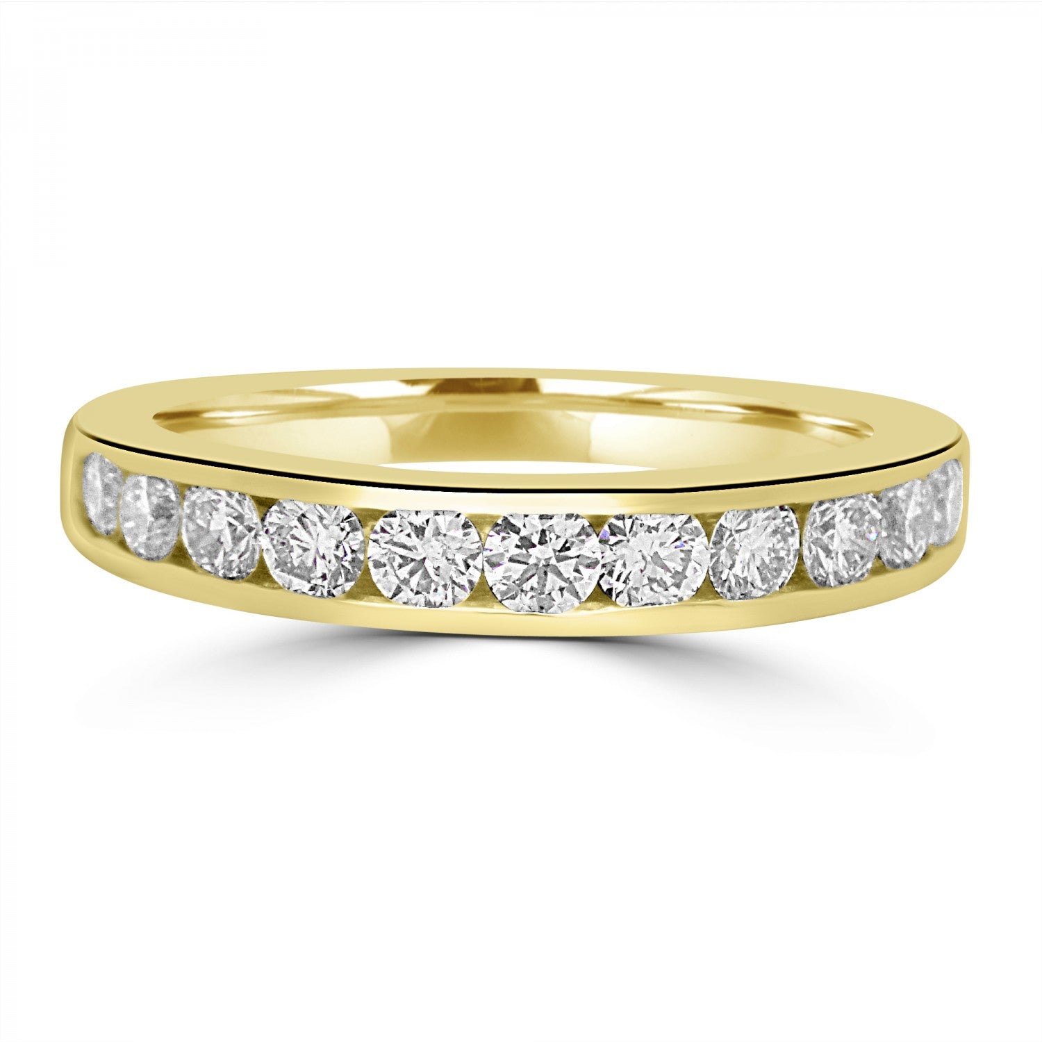 ROUND BRILLIANT DIAMOND CHANNEL SET ETERNITY/WEDDING RING
