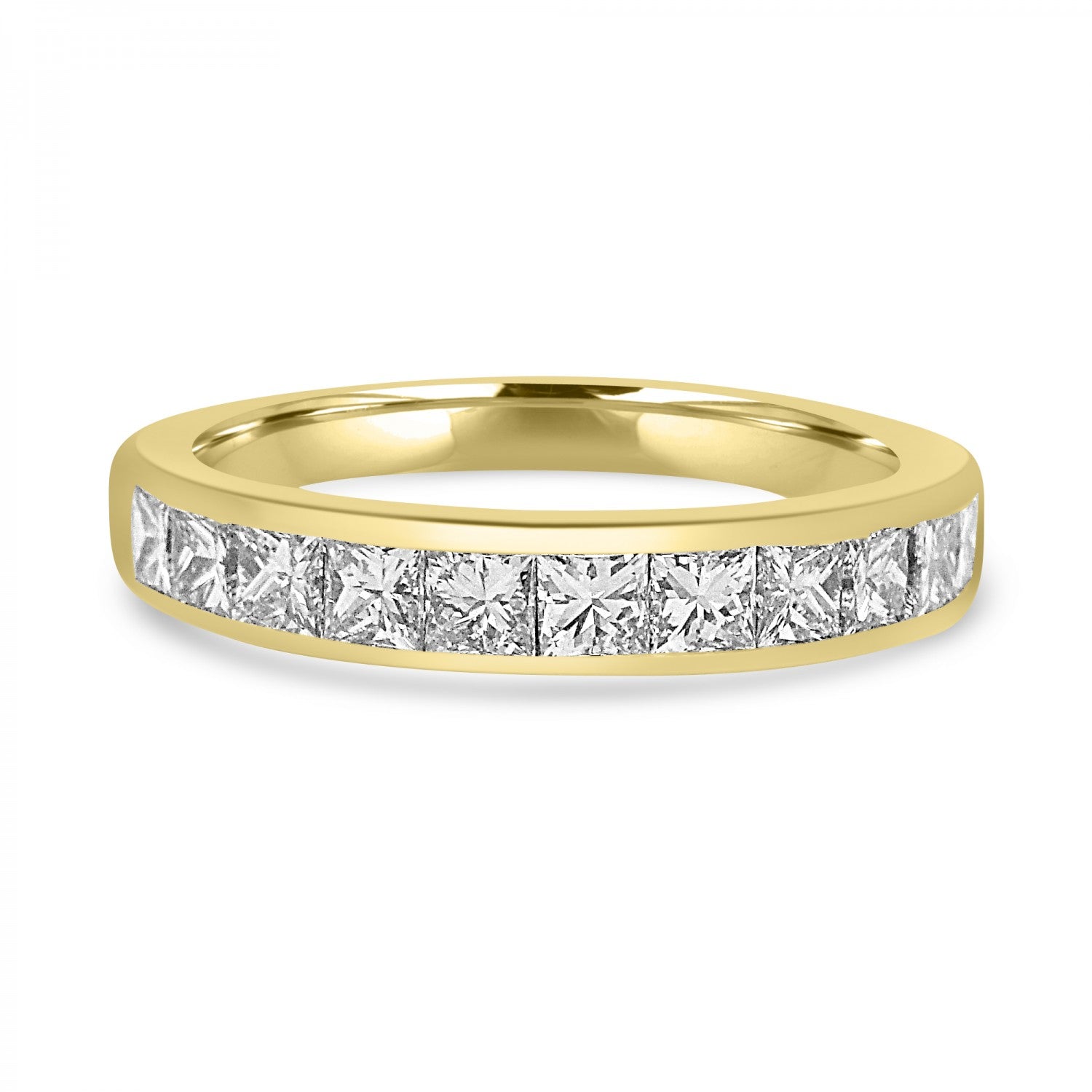 PRINCESS DIAMOND CHANNEL SET ETERNITY/WEDDING RING