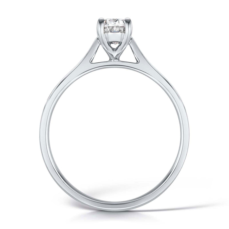 OVAL CUT DIAMOND SOLITAIRE ENGAGEMENT RING