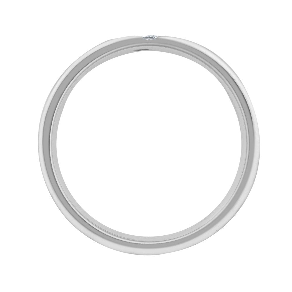 platinum 5mm princess cut diamond wedding ring hand-made by Fogal & Barnes Harrogate