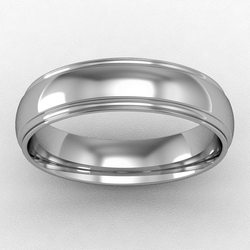 5MM COURT TRACK EDGE WEDDING RING