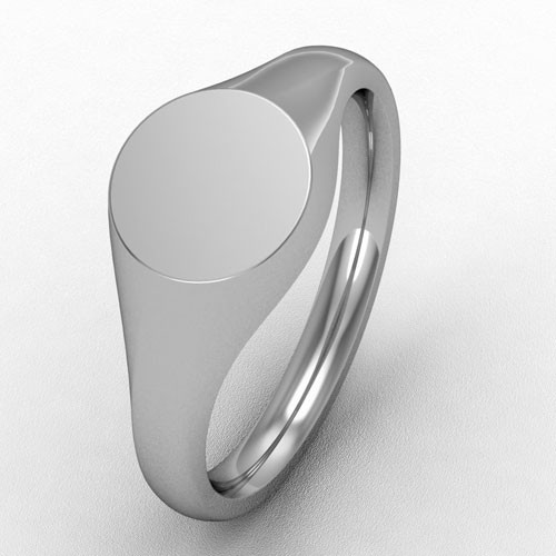 SMALL TRADITIONAL ROUND SHAPED HEAD SIGNET RING