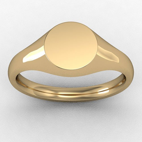 SMALL TRADITIONAL ROUND SHAPED HEAD SIGNET RING