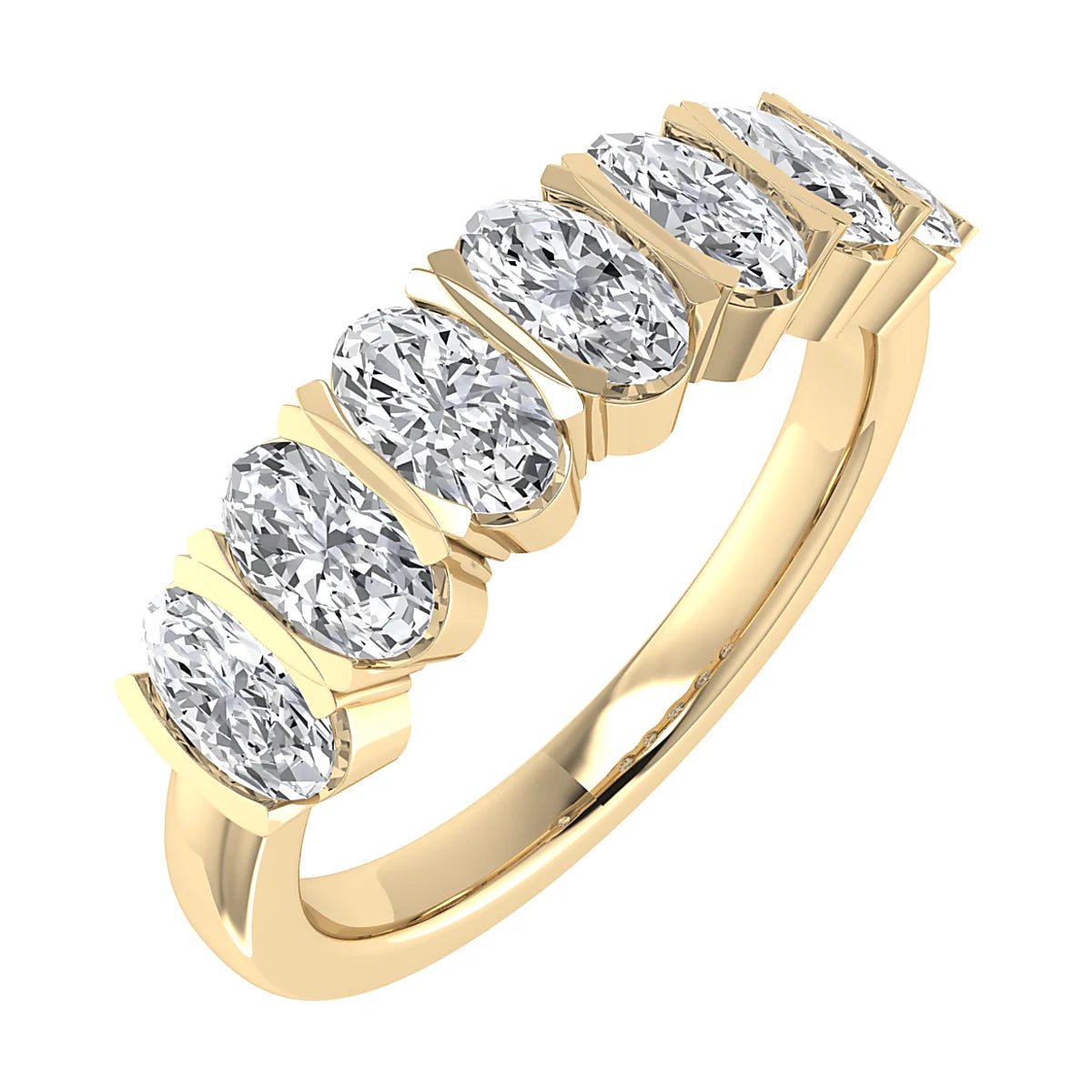 FANCY DIAMOND ETERNITY/WEDDING RING