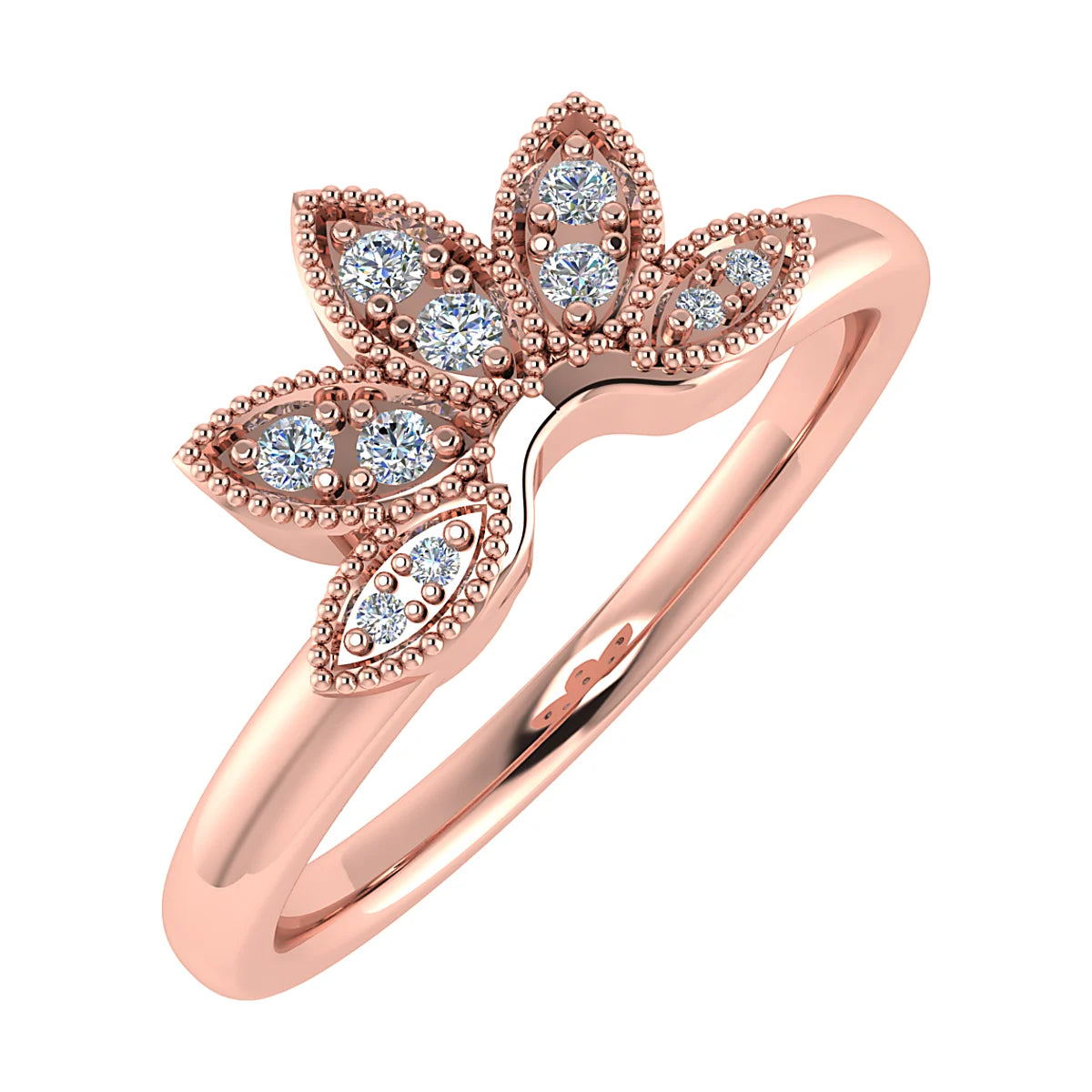 FLOWER DIAMOND ETERNITY/ WEDDING RING