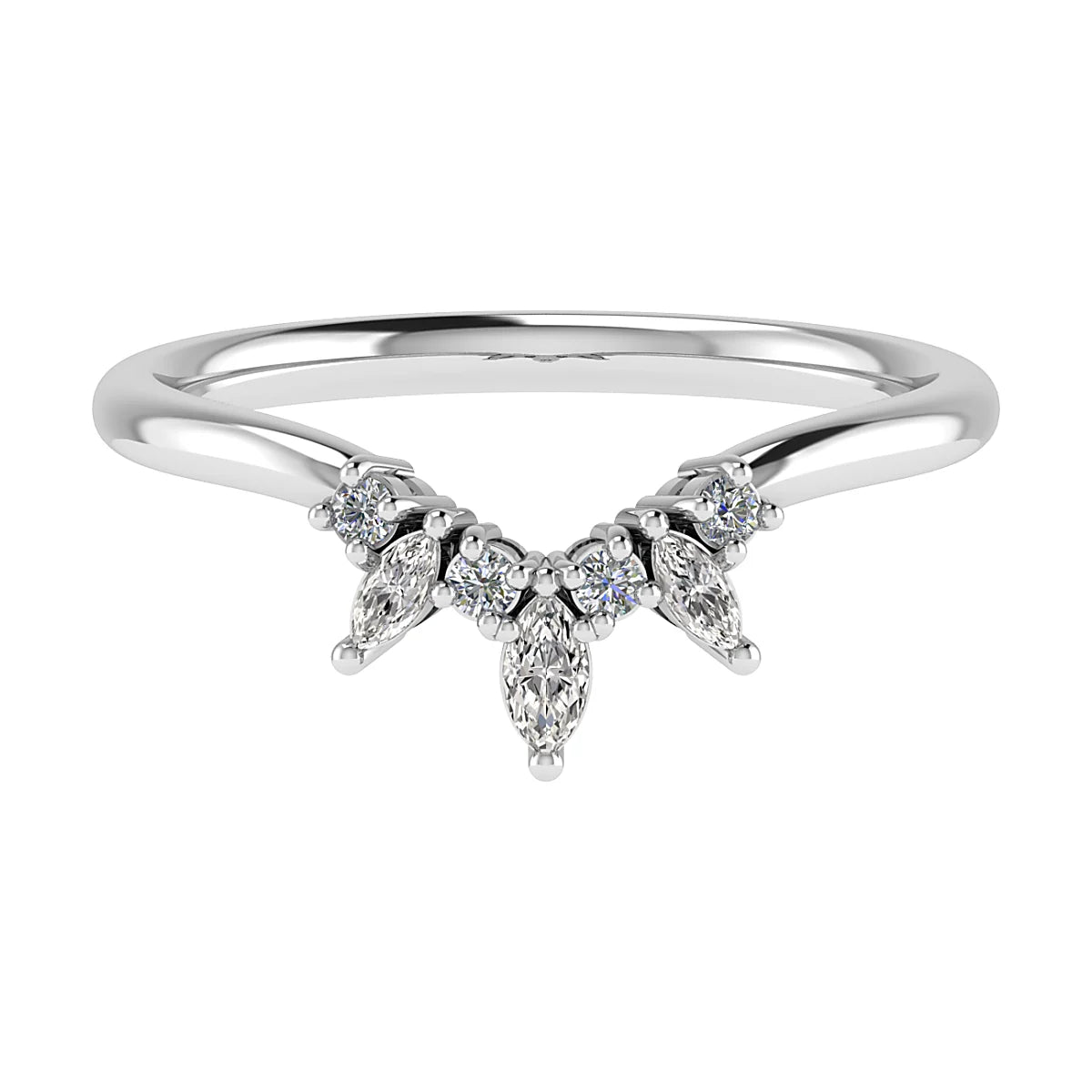 SHAPED DIAMOND TIARA ETERNITY/WEDDING RING