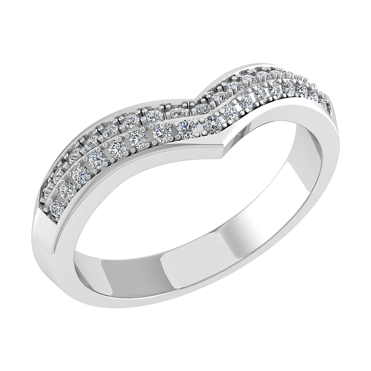 DIAMOND CURVED ETERNITY/WEDDING RING
