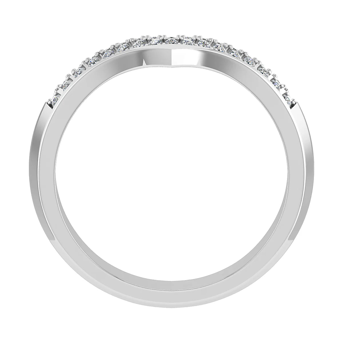 DIAMOND CURVED ETERNITY/WEDDING RING