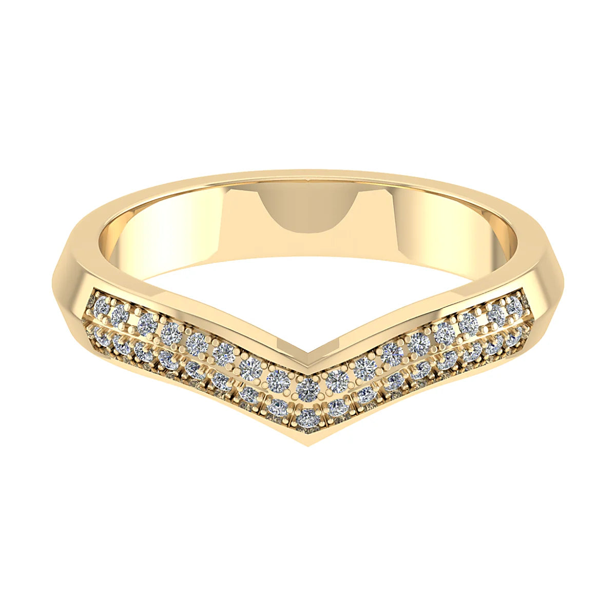 DIAMOND CURVED ETERNITY/WEDDING RING