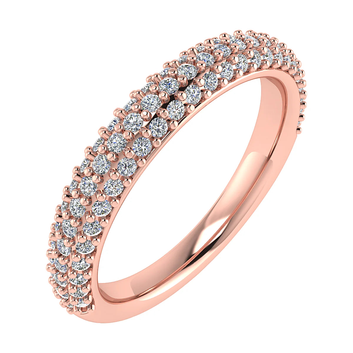 MULTI DIAMOND ROW ETERNITY/WEDDING RING