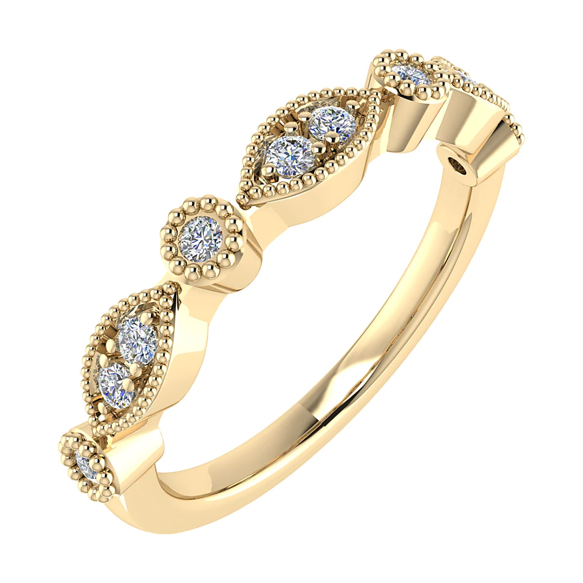 VINTAGE INSPIRED DIAMOND ETERNITY/WEDDING RING