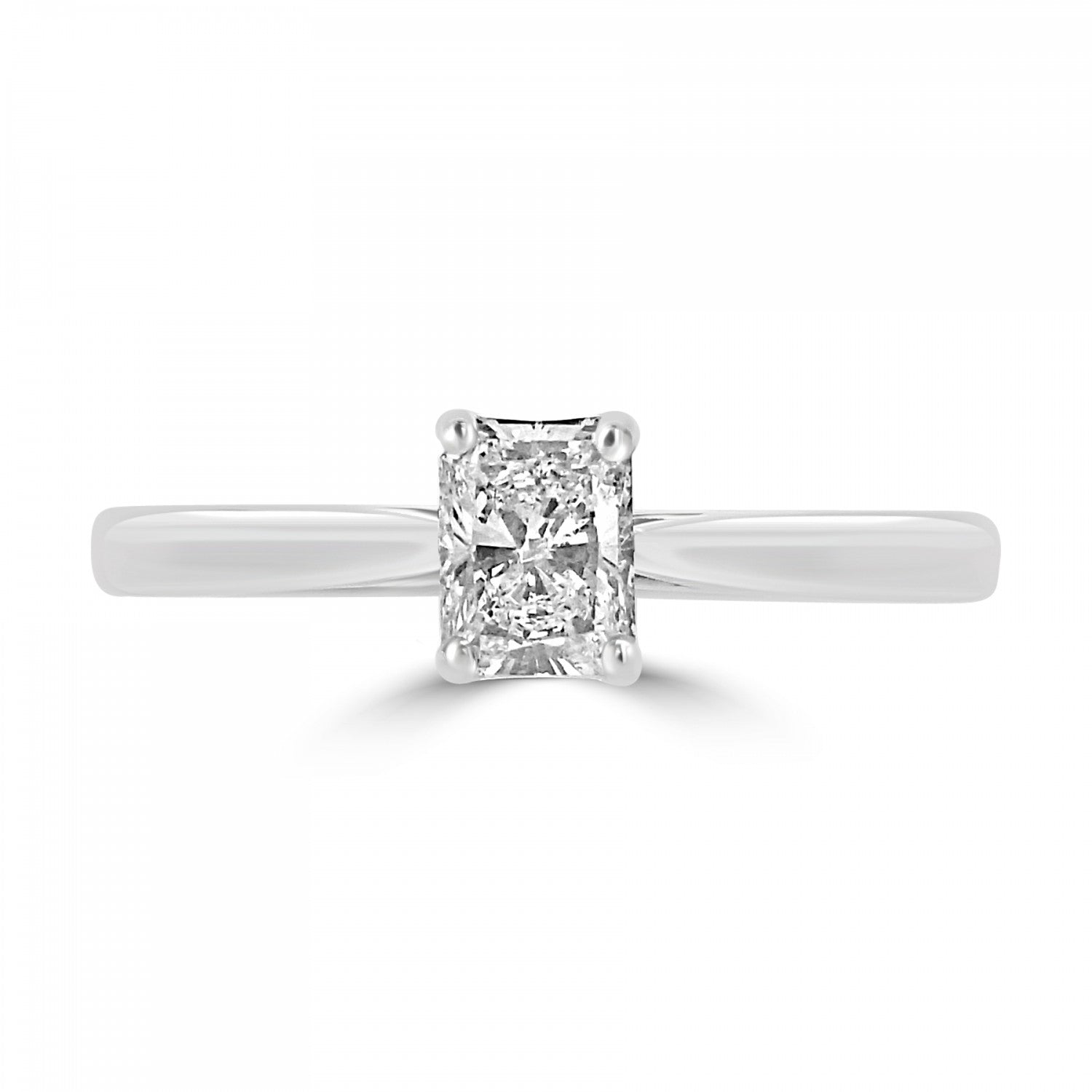RADIANT CUT DIAMOND SOLITAIRE ENGAGEMENT RING