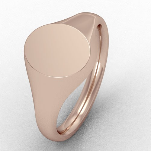 SMALL TRADITIONAL OVAL SHAPED HEAD SIGNET RING