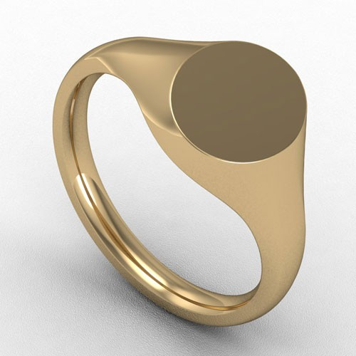 SMALL TRADITIONAL OVAL SHAPED HEAD SIGNET RING