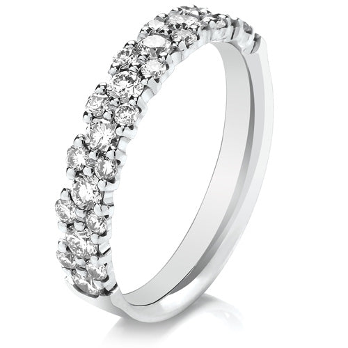 MULTISTONE DIAMOND WEDDING/ETERNITY RING