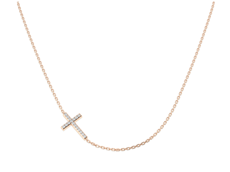 DIAMOND ELEGANT CROSS NECKLACE