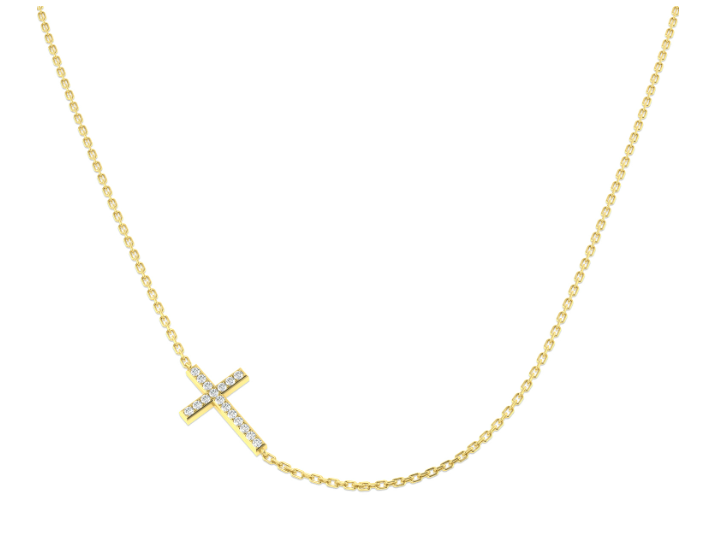 DIAMOND ELEGANT CROSS NECKLACE