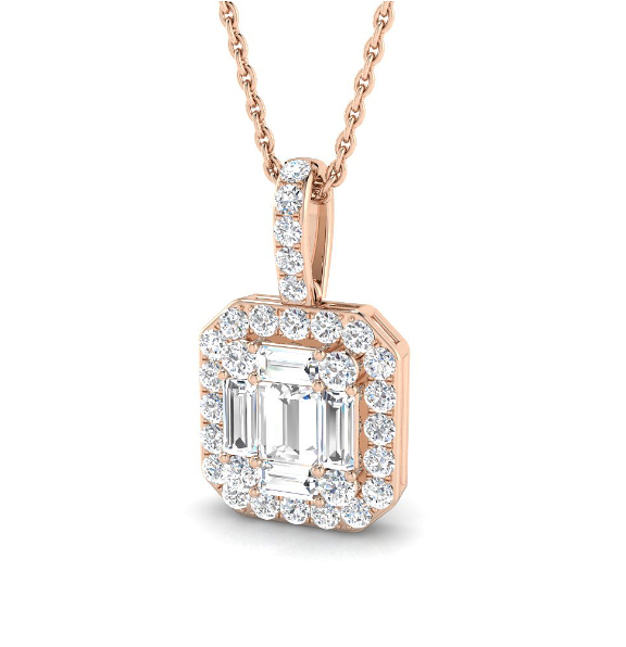 ELEGANT DIAMOND PENDANT NECKLACE