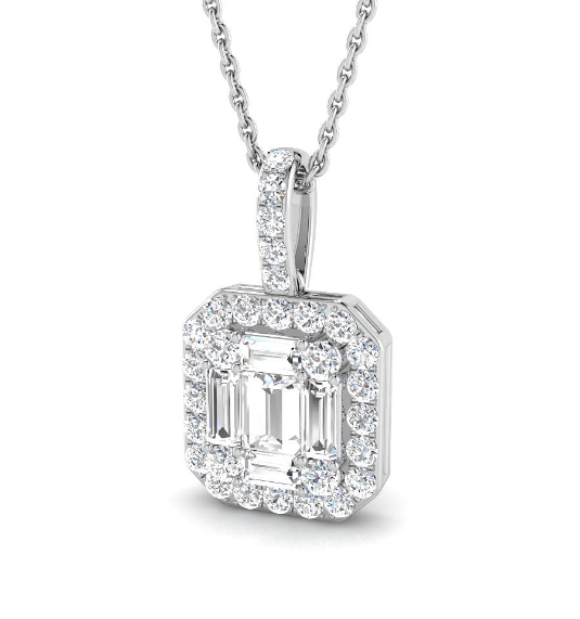 ELEGANT DIAMOND PENDANT NECKLACE