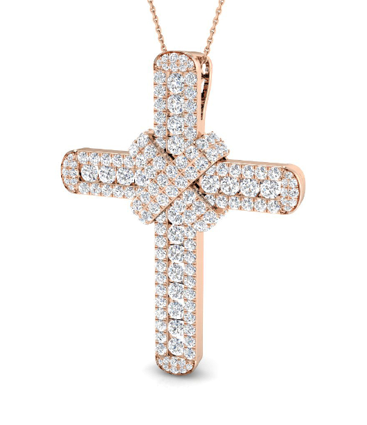 MAGNIFICENT DIAMOND CROSS PENDANT NECKLACE HARROGATE