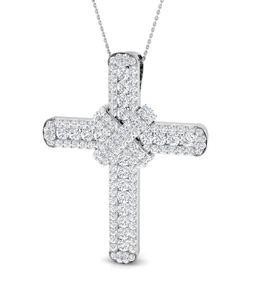 MAGNIFICENT DIAMOND CROSS PENDANT NECKLACE HARROGATE