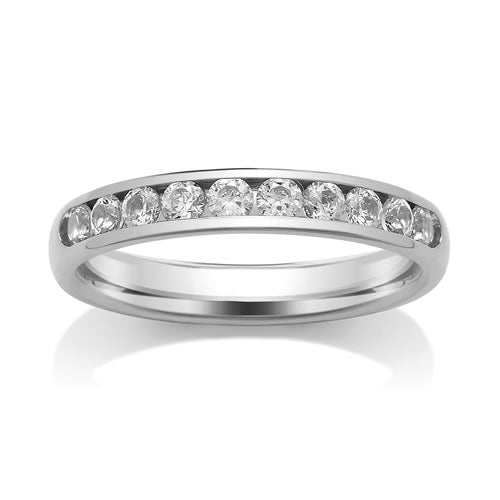 CHANNEL SET DIAMOND WEDDING/ETERNITY RING