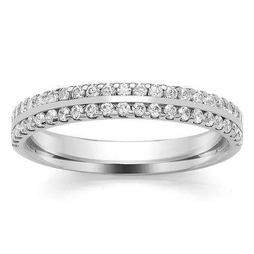 FULL SET DIAMOND  WEDDING/ETERNITY RING