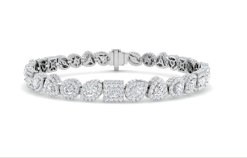 MIXED CUT DIAMOND TENNIS BRACELET