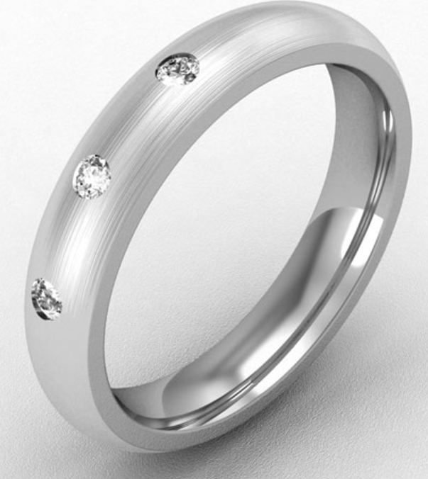 PREMIUM COURT DIAMOND SET WEDDING RING