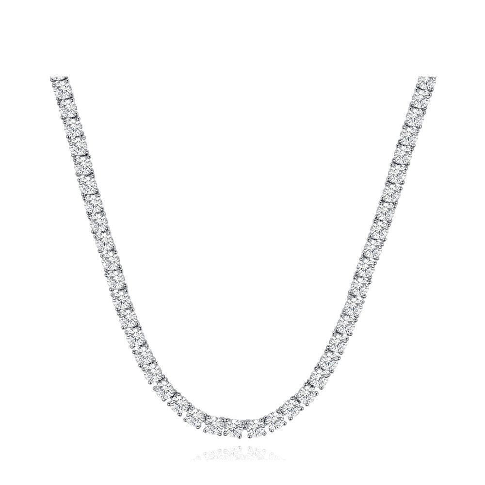 CZ tennis necklace on a white background Harrogate